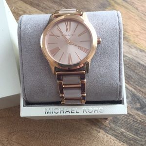 Rose gold Michael Kors watch